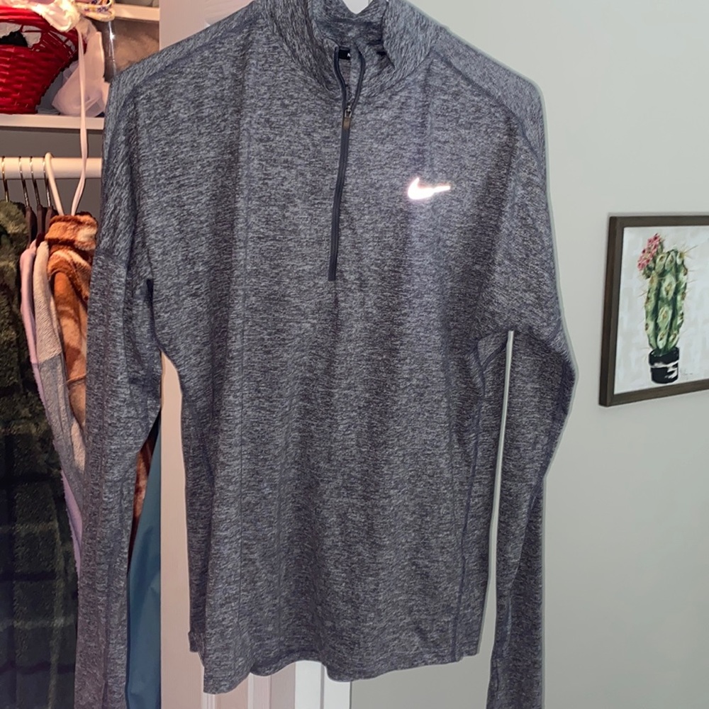Gray dry fit jacket